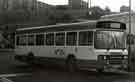 View: t11108 South Yorkshire Transport. Coach No. 1076 on Harmer Lane showing (top left) Park Hill Flats