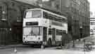 View: t11184 South Yorkshire Transport. Bus No. 1737 on Pond Hill showing (back) Housing Department 