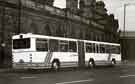 View: t11235 South Yorkshire Transport. Cityliner Bendibus  No. 2005 on Sheaf Street showing (left) Sheffield Midland railway station