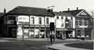 View: t11249 Brightside and Carbrook Co-operative Society Ltd., Gower Street Branch, No. 2 Grimesthorpe Road South and Gower Street 	showing (right) Burngreave Library