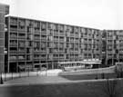 View: u06910 Council housing, Park Hill Flats (The Parkway public house is at ground level)