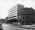 View: u07494 Barkers Pool showing New Oxford House offices which had recently replaced Cinema House, 1963