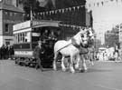 View: u08158 Horse drawn tram at the top of Fargate