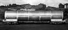 View: u09061 Aluminium tank and 25 ton axleload bogie designed for oil, powder and fertilizer bulk transportation and manufactured jointly by Alcan Industries Ltd. and English Steel Corporation Ltd., c. 1965