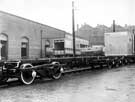 View: u09067 Railway bogie frame manufactured by the English Steel Corporation Ltd.  