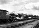 View: u09070 'Cartic 4', British Railways two-tier car carrier, manufactured by English Steel Corporation Ltd.