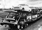 View: u09071 'Cartic 4', British Railways two-tier car carrier, manufactured by English Steel Corporation Ltd.