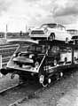 View: u09072 'Cartic 4', British Railways two-tier car carrier, manufactured by English Steel Corporation Ltd.