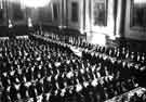 View: u09966 Unidentified dinner group, possibly Firth Vickers Stainless Steels Ltd/ Cutlers Feast, Cutlers Hall, Church Street