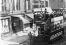 View: u10040 Tram No.104 on London Road at Heeley