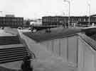 View: u10262 Subway on Charter Square showing Arnold Carter and Co.Ltd (right), builders and plumbers merchants, Trinity Works, Rockingham Street 