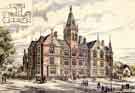 View: u10413 New Hospital for Women (Jessop Hospital), Leavygreave Road, John D. Webster, architect, from The Building News, August 4th 1876