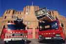 View: u10440 Fire engines outside South Yorkshire Fire and Rescue Service Command HQ, Wellington Street Fire Station, Wellington Street 