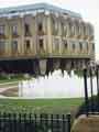 View: u10869 Fountains in the Peace Gardens showing the Town Hall extension (Egg Box (Eggbox))