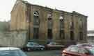 View: u10908 Burnt out remains of Ebenezer Wesleyan Chapel, Ebenezer Street, Netherthorpe following a fire