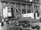 View: u10947 Removal of police box outside the main post office, Fitzalan Square