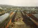 View: u10966 Meadowhall Rail and Supertram Interchange showing (back) Tinsley Viaduct