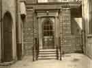 View: u11117 Rear entrance to Mappin and Webb Ltd., silversmiths, Royal Works, Norfolk Street