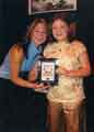 View: v04545 Television personality Ellie Crisell with Jessica Wilson at the Sheffield Children's Book Award