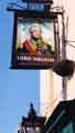 View: v04783 Sign on the Lord Nelson public house, Nos. 166 - 168 Arundel Street