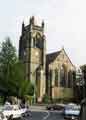 View: v04792 West end and tower of St. Augustine's C.of E. Church, Brocco Bank, Broomhall.