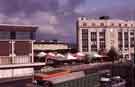 View: w02255 Exchange Street (latterly Exchange Place) showing (left) Sheaf Market, (centre) Setts Market and (right) 