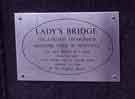 View: w02392 Plaque on Lady's Bridge over the River Don