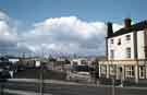 View: w02575 The Durham Ox public house, No. 15 Cricket Inn Road at junction of Broad Street Lane with (left)view over the city