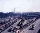 View: w02624 View of freight yards from Thomas W. Ward's factory showing (right) Savile Street