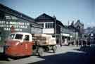 View: w02696 Castlefolds wholesale fruit and vegetable market, Broad Street showing (left) Uttley and Norledge Ltd., fruit and vegetable merchants