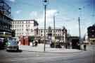 View: w02710 Fitzalan Square showing (left) the construction of No. 4 The Marples Hotel and C. and A., department store, Nos. 59 - 65 High Street