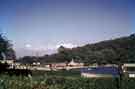 View: w02756 Boating lake, Millhouses Park showing (left) the park cafe