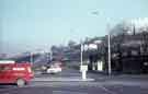 View: w02761 Granville Square roundabout looking towards (immediate right) Farm Road, (centre right) Granville Road and (centre) Shrewsbury Road