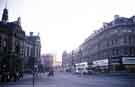 View: w02926 Pinstone Street from Town Hall Square showing (left) Town Hall and (right) Nos.2-8 Timpson Shoes