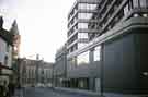 View: w02932 Leopold Street at (left) the junction of Orchard Street showing (right) the rear of the Fountain Precinct and (centre) the Town Hall