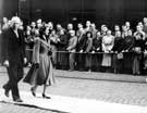 View: y03398 Visit of Queen Elizabeth II and the Duke of Edinburgh to the River Don Works (Brightside Lane) of English Steel Corporation on 27th October 1954