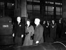 View: y03412 Visit of Queen Elizabeth II and the Duke of Edinburgh to the River Don Works (Brightside Lane) of English Steel Corporation on 27th October 1954