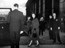 View: y03418 Visit of Queen Elizabeth II and the Duke of Edinburgh to the River Don Works (Brightside Lane) of English Steel Corporation on 27th October 1954