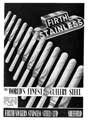 Advertisement for Firth Stainless the world's finest cutlery steel