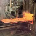 British Steel Corporation, Special Steels Division, turbine discs being withdrawn from a hardening furnace