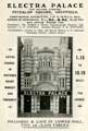 View: y05049 Advertisement for The Electra Palace cinema, Fitzalan Square