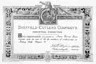 View: y05214 Sheffield Cutlers Company Industrial Exhibition certificate James Farrer and Sons Ltd., buff and glazer manufacturers, machines and materials for same