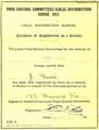 View: y05899 Cetificate of registration as a retailer for butter, issued to Joseph Guest, No. 133 Howard Road
