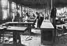 View: y07169 Johnson and Appleyards Limited, cabinet makers and upholsterers, showing cabinet makers' floor at Sidney Street Works