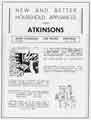 View: y09946 Advertisement for John Atkinson Ltd., household appliances, The Moor