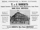 View: y10971 Advertisement for T. and J. Roberts (later became Roberts Brothers), drapers, Moor Head.