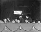 View: y11180 Visit of Queen Elizabeth and HRH the Duke of Edinburgh to Hillsborough football ground to see the children's display during their visit of 27th October 1954.