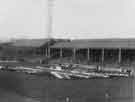 View: y11186 Visit of Queen Elizabeth and HRH the Duke of Edinburgh to Hillsborough football ground to see the children's display during their visit of 27th October 1954.