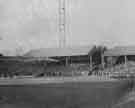 View: y11188 Visit of Queen Elizabeth and HRH the Duke of Edinburgh to Hillsborough football ground to see the children's display during their visit of 27th October 1954.