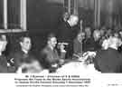 View: y11348 Mr. Brennan, Chairman of Sheffield and District Works Sports Association proposes the toast to the Works Sports Associations in Jessop Saville Canteen Saturday 7th November 1959.